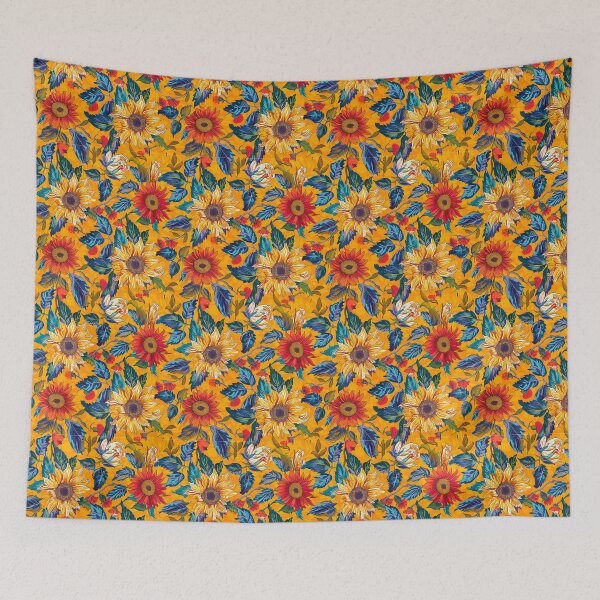Item preview, Orange Sunflower Floral Fusion Artistic Harmony. designed and sold by Chomchol.