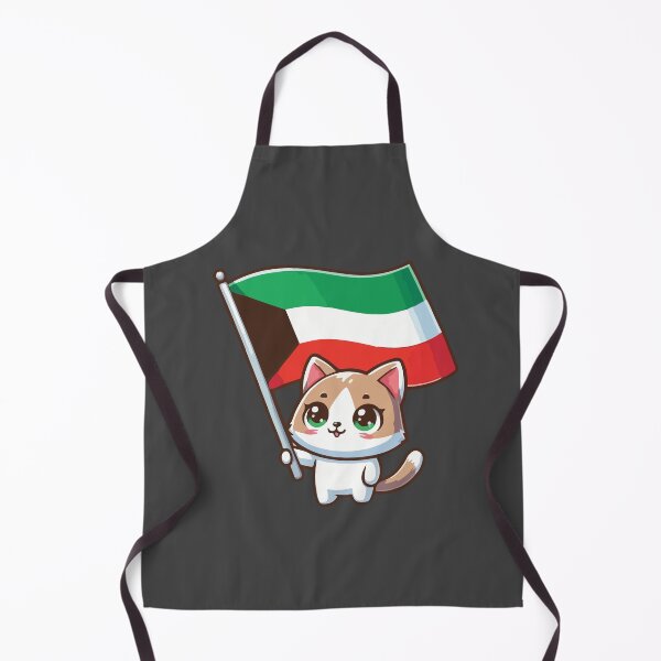 Item preview, Cat holding the State of Kuwait flag designed and sold by SOMI SOMI.