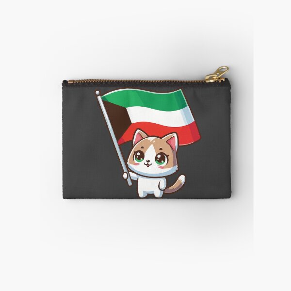 Item preview, Cat holding the State of Kuwait flag designed and sold by SOMI SOMI.