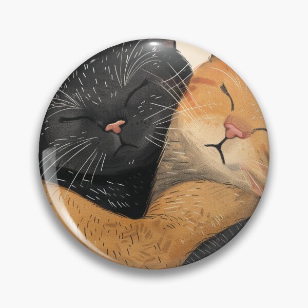 Item preview, hugging cats designed and sold by PricklyPeanut.