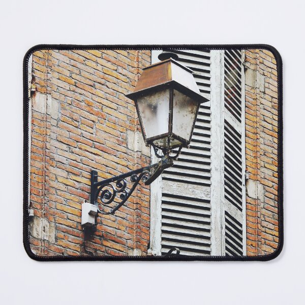 Item preview, Toulouse Old Town Architecture with Old Street Lamp and Shutters designed and sold by CarolinaReina.