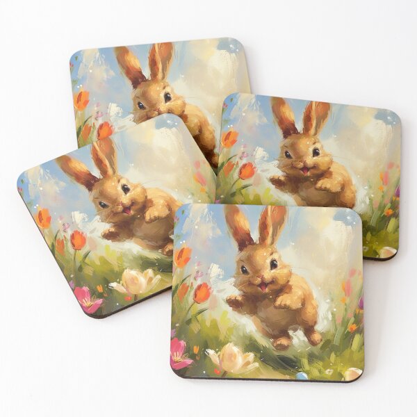 Item preview, Joyful Bunny Playground designed and sold by cute-animals99.