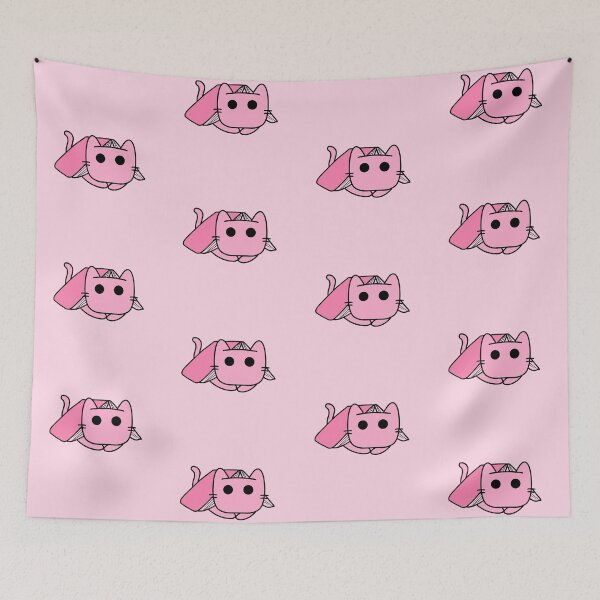 Item preview, Cat under a book - pink designed and sold by Cre8iveCat.