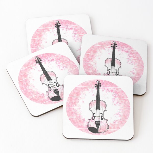Item preview, Floral Violin Japanese Cherry Blossom Violinist Musician designed and sold by doodlerob.