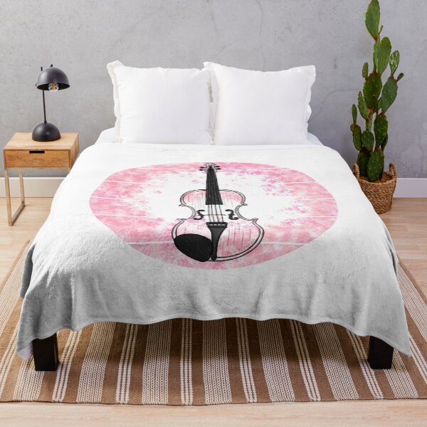 Item preview, Floral Violin Japanese Cherry Blossom Violinist Musician designed and sold by doodlerob.