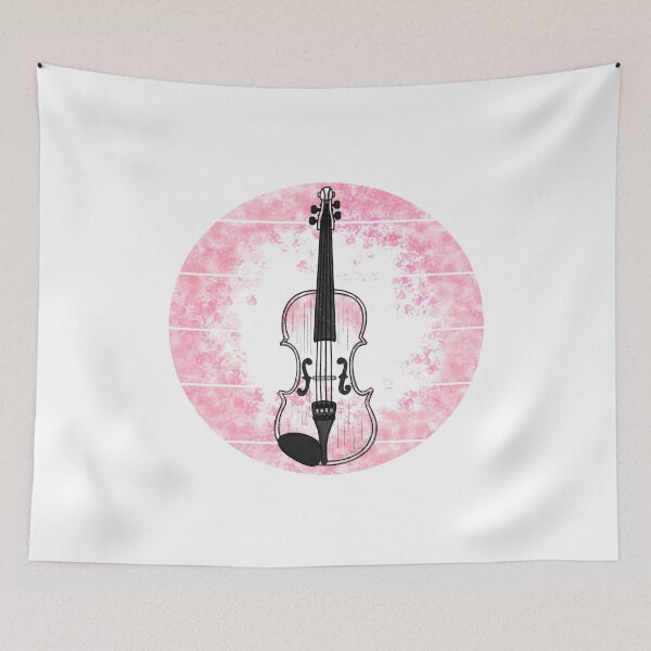 Item preview, Floral Violin Japanese Cherry Blossom Violinist Musician designed and sold by doodlerob.