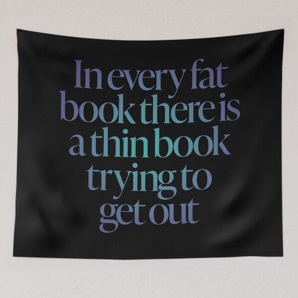 Item preview, In every fat book there is a thin book trying to get out. v.1 designed and sold by x1brett.