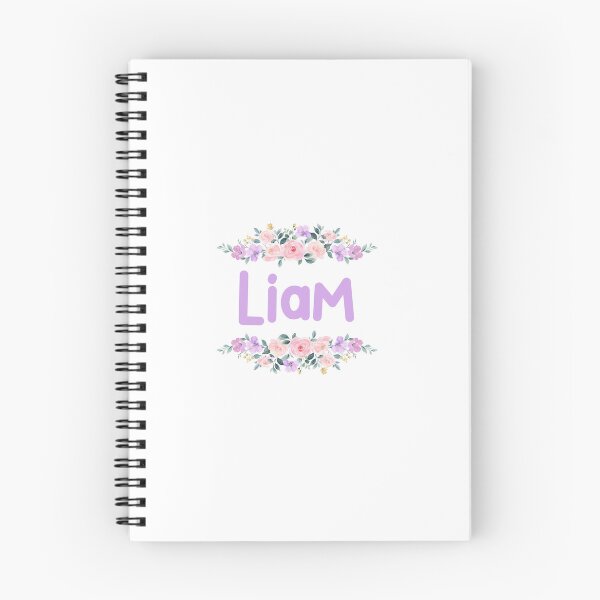 Artikelvorschau, Lila Blumen-Liam-Namensschild entworfen und verkauft von NormadWorld.