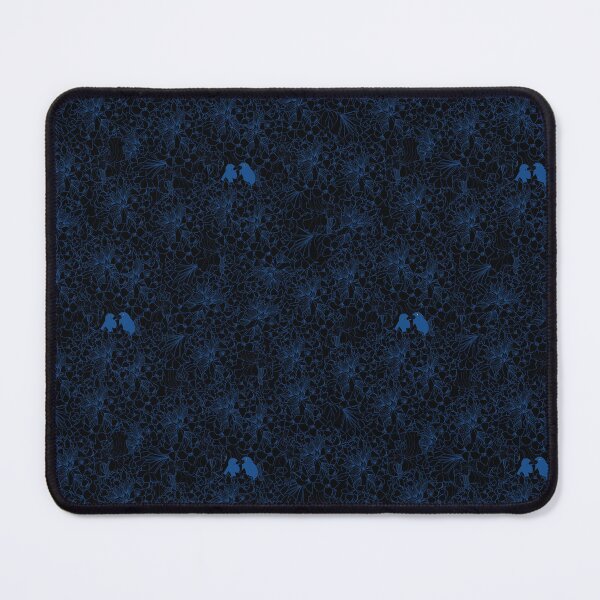 Item preview, Blue lovebird black background designed and sold by GENEST-V.