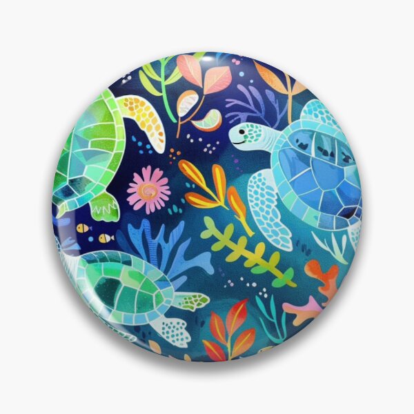 Item preview, Happy sea turtles  designed and sold by NuttyCottage.