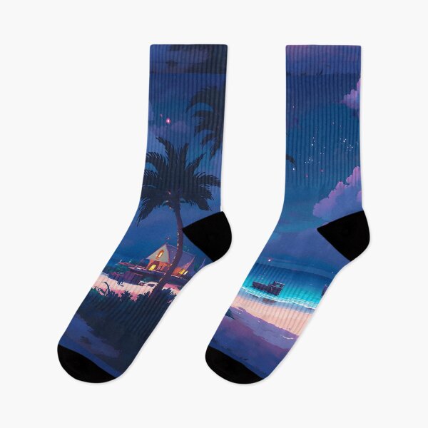 Item preview, Night at the beach - Pixel art designed and sold by octoboobs.