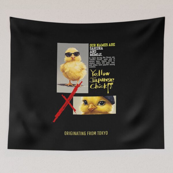 Item preview, CHICKENS OF JAPAN, SAKURA AND MOMIJI designed and sold by SimplyEmporium.