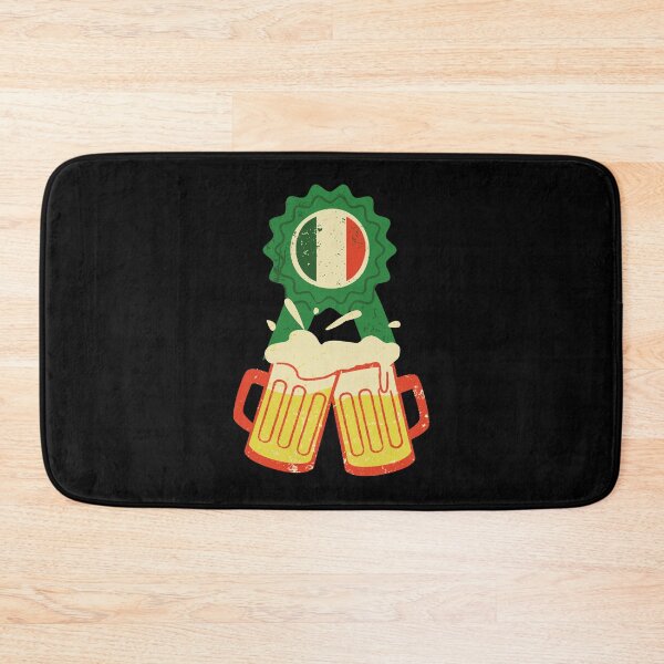 Item preview, Happy St. Patrick's Day! Celebrate with beers and Irish flag. Cheers! For retro lovers. designed and sold by UnCoverDesign.