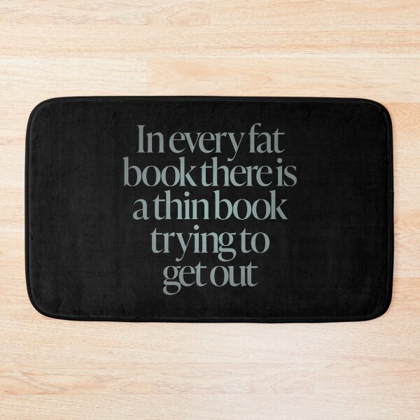 Item preview, In every fat book there is a thin book trying to get out. v.4 designed and sold by x1brett.