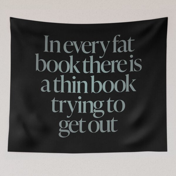 Item preview, In every fat book there is a thin book trying to get out. v.4 designed and sold by x1brett.