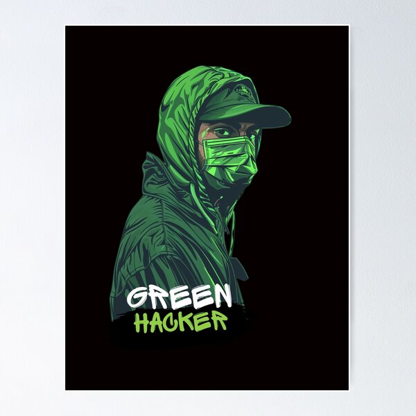 Artikelvorschau, Grüner Hacker entworfen und verkauft von Gwadesigns.