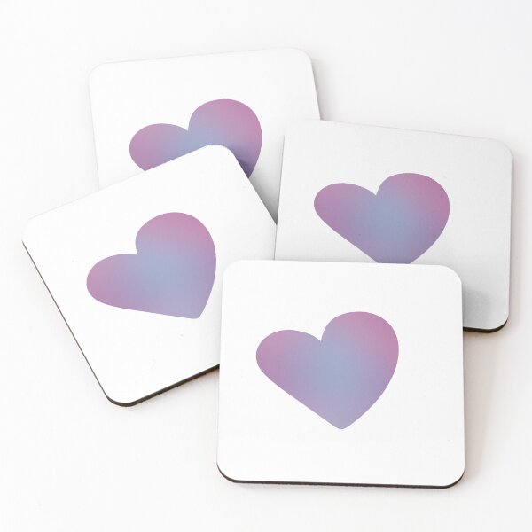 Item preview, Gradient purple uneven heart designed and sold by ModernDsgnsArt.