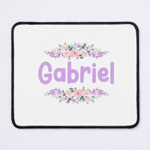 Item preview, Purple Flower Gabriel Name Label designed and sold by NormadWorld.