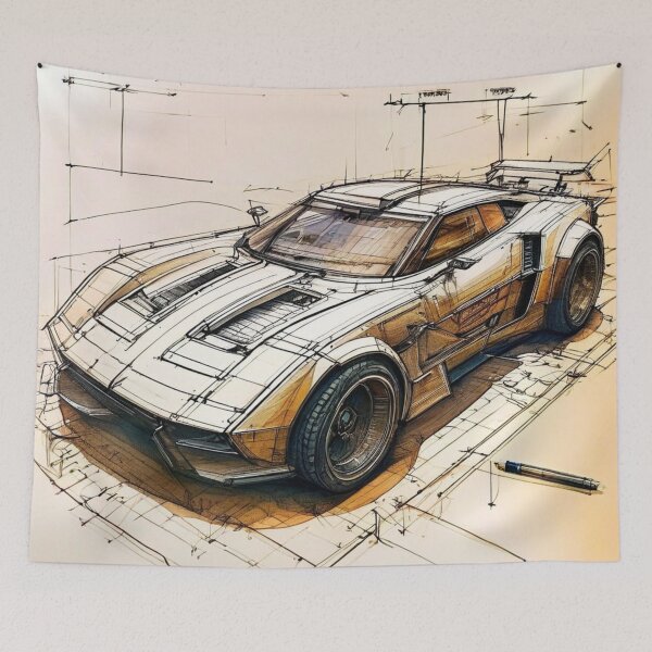 Item preview, Automotive Sketch Design, Sports Car designed and sold by JangmiHorang.