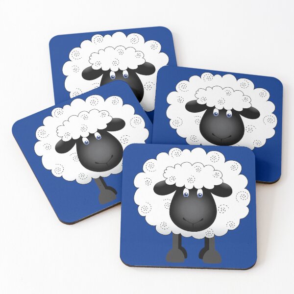 Artikelvorschau, Netter Shelby Sheep Mitternachtsblauer Hintergrund entworfen und verkauft von Running-Duck.