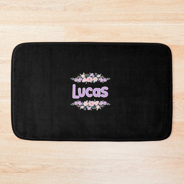 Item preview, Purple Flower Lucas Name Label (Black) designed and sold by NormadWorld.