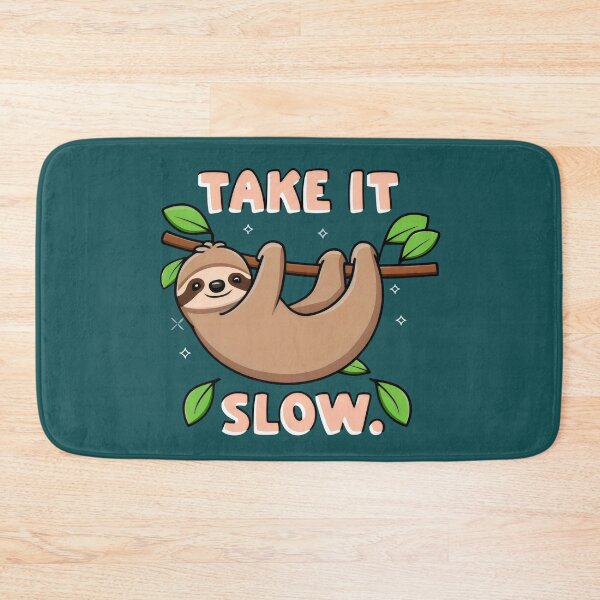 Item preview, Sloth "Take it slow" in, the, style of cute cartoon characters designed and sold by Firas Aljazzar.