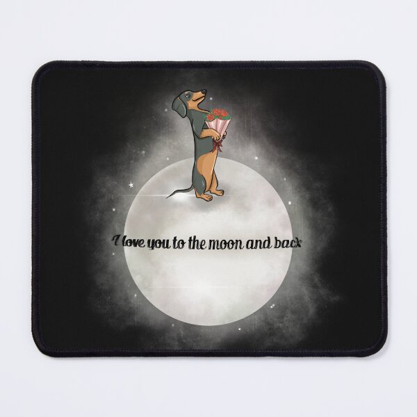 Item preview, Dachshund loves you to the moon and back designed and sold by Rayniverse.