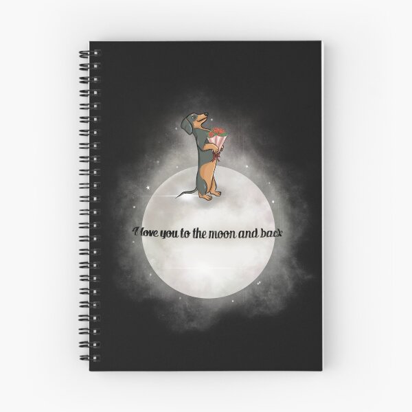 Item preview, Dachshund loves you to the moon and back designed and sold by Rayniverse.