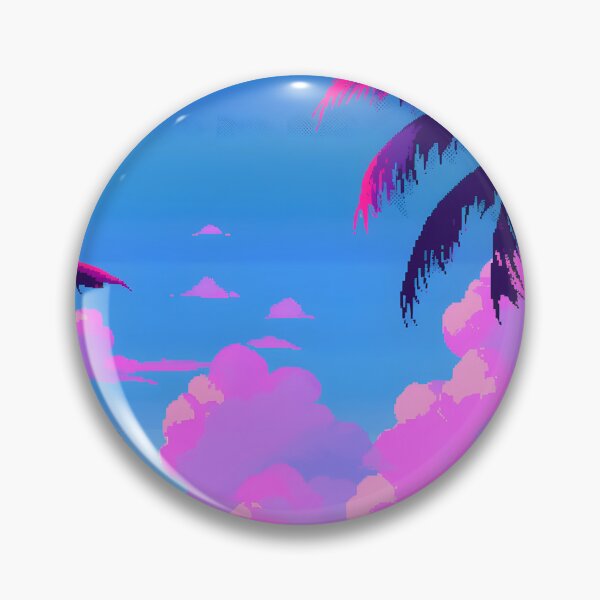 Item preview, Vaporwave Pastel Beach- Pixel art designed and sold by octoboobs.