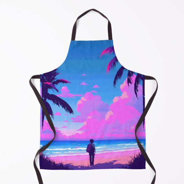Item preview, Vaporwave Pastel Beach- Pixel art designed and sold by octoboobs.