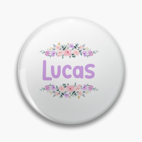 Artikelvorschau, Lila Blumen-Lucas-Namensschild entworfen und verkauft von NormadWorld.