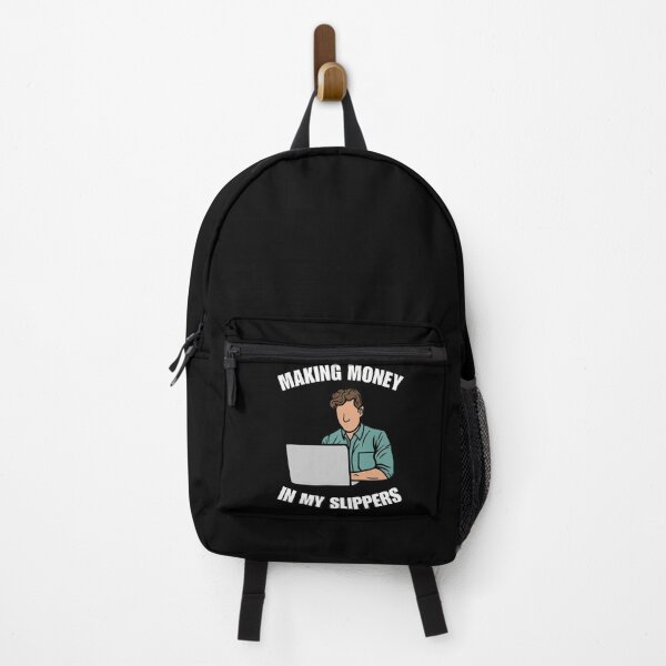 Item preview, Making money in my slippers, funny freelancer, work from home or wfh saying or quote designed and sold by NBSStore.