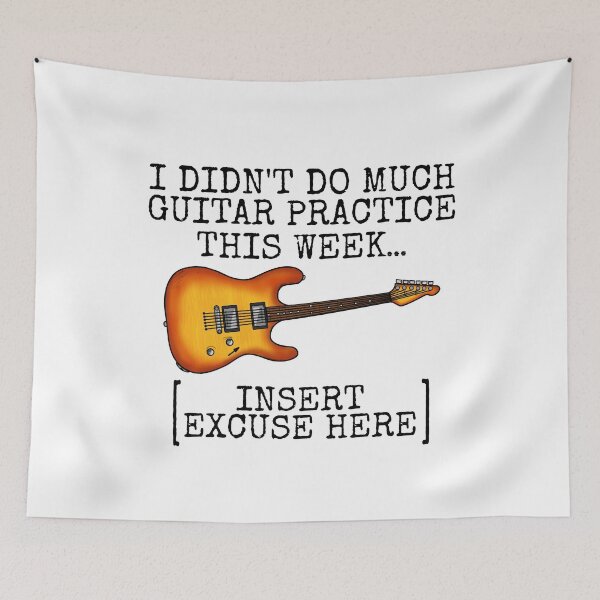 Item preview, I Didn't Do Much Guitar Practice This Week, Electric Guitarist designed and sold by doodlerob.