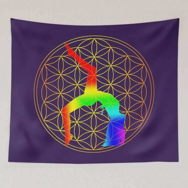 Item preview, Yoga Wheel in the Flower of Life designed and sold by nelllkata.