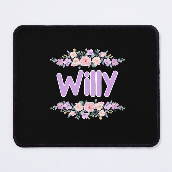 Item preview, Purple Flower Willy Name Label (Black) designed and sold by NormadWorld.
