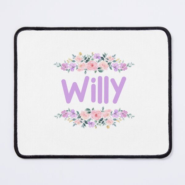 Item preview, Purple Flower Willy Name Label designed and sold by NormadWorld.