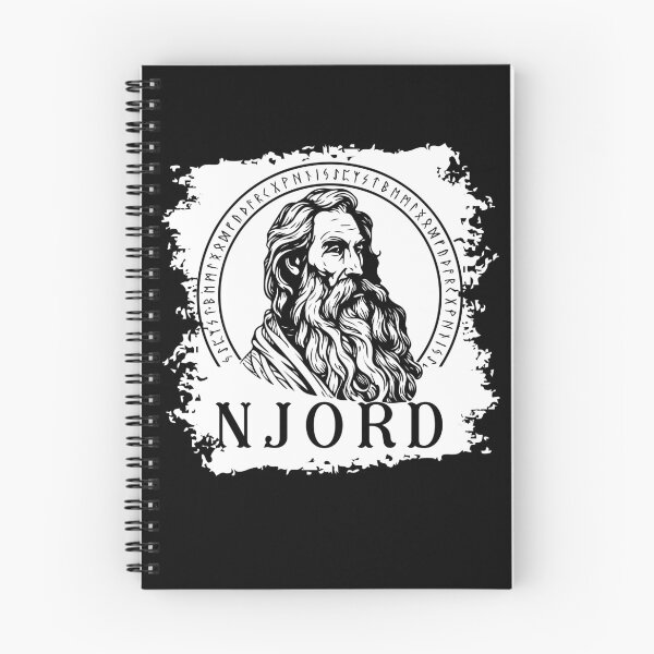 Item preview, Njord Viking God of the wind and the sea Norse Mythology with runes designed and sold by Lady-Frost.