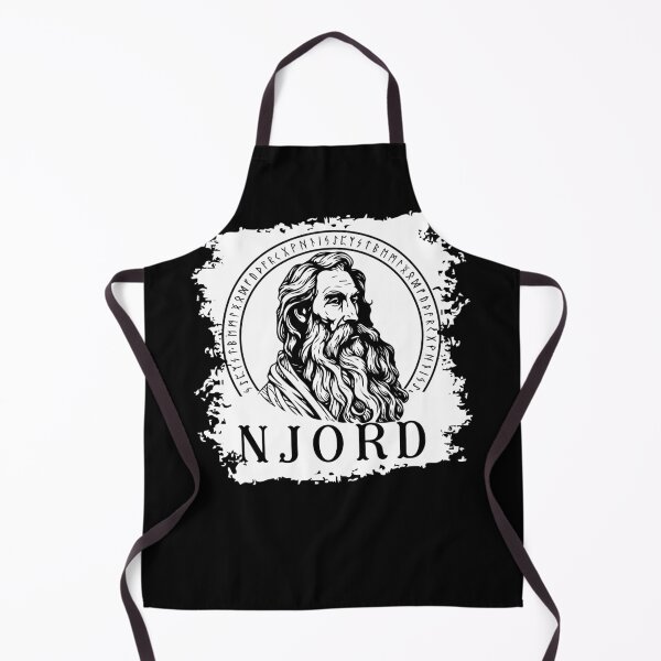 Item preview, Njord Viking God of the wind and the sea Norse Mythology with runes designed and sold by Lady-Frost.