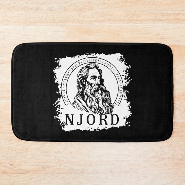 Item preview, Njord Viking God of the wind and the sea Norse Mythology with runes designed and sold by Lady-Frost.