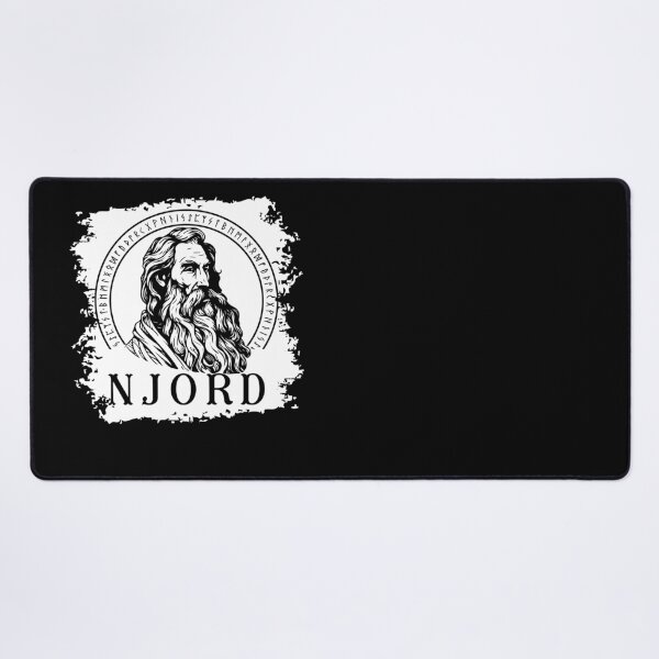 Item preview, Njord Viking God of the wind and the sea Norse Mythology with runes designed and sold by Lady-Frost.