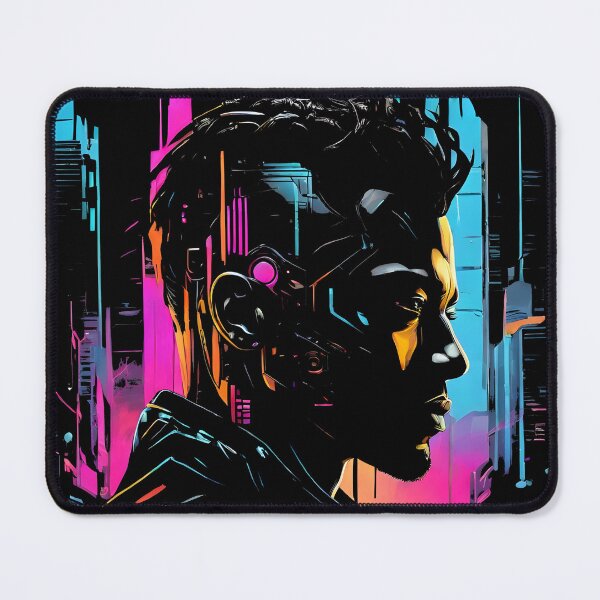 Item preview, Cyberpunk Man Futuristic Style designed and sold by Bomba Visual.