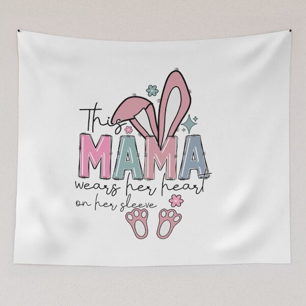 Item preview, Retro Mama Bunny: Celebrate Easter in Style designed and sold by artandwaves.