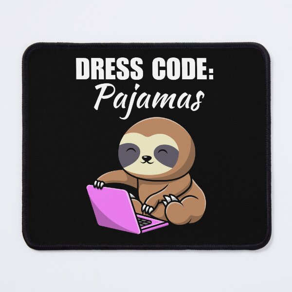 Item preview, Dress code pajamas, funny freelancer, work from home or wfh saying or quote, online remote work designed and sold by NBSStore.
