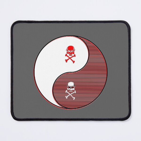Item preview, yin yang balance harmony design eastern skull Crossbones designed and sold by 4rpixs.