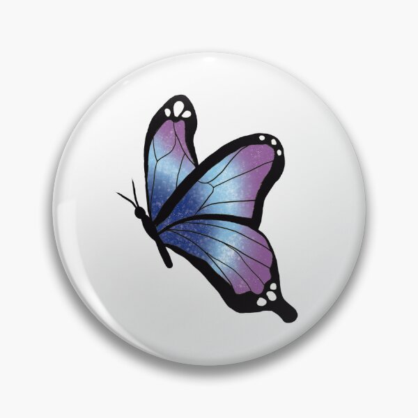 Artikelvorschau, Garden Grace: Wunderschöner lila und blauer Schmetterling entworfen und verkauft von Graciaisgrace.