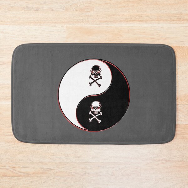 Item preview, yin yang balance harmony design eastern skull Crossbones  designed and sold by 4rpixs.