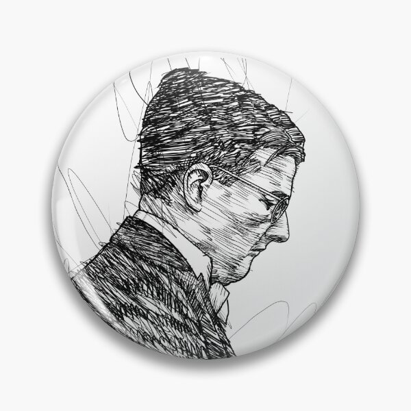 Item preview, DMITRI SHOSTAKOVICH - ink portrait .1 designed and sold by lautir.
