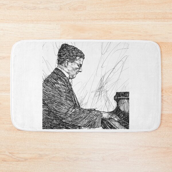 Item preview, DMITRI SHOSTAKOVICH - ink portrait .1 designed and sold by lautir.