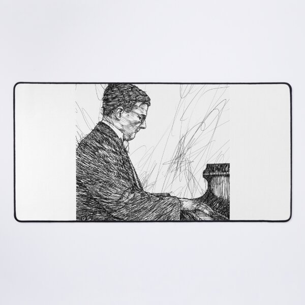 Item preview, DMITRI SHOSTAKOVICH - ink portrait .1 designed and sold by lautir.