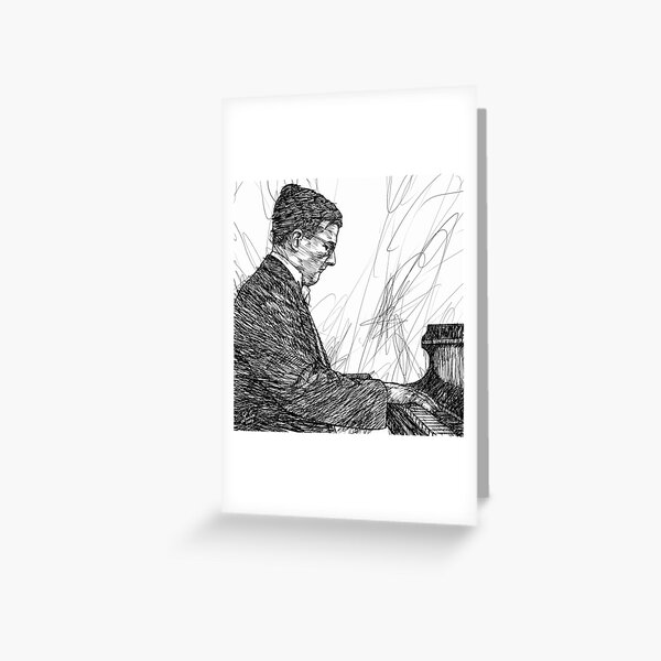 Item preview, DMITRI SHOSTAKOVICH - ink portrait .1 designed and sold by lautir.